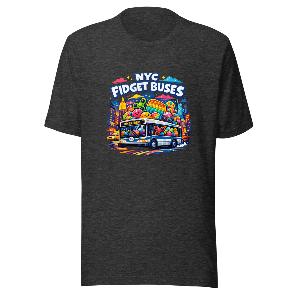 Fidget Buses NYC Viral Meme T-Shirt - Image 9