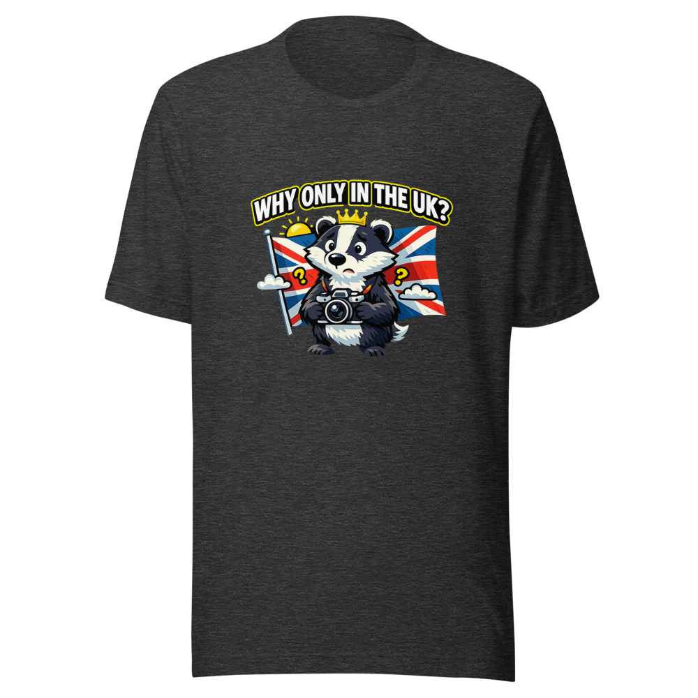 UK Photo Mystery Funny British Meme T-Shirt - Image 9