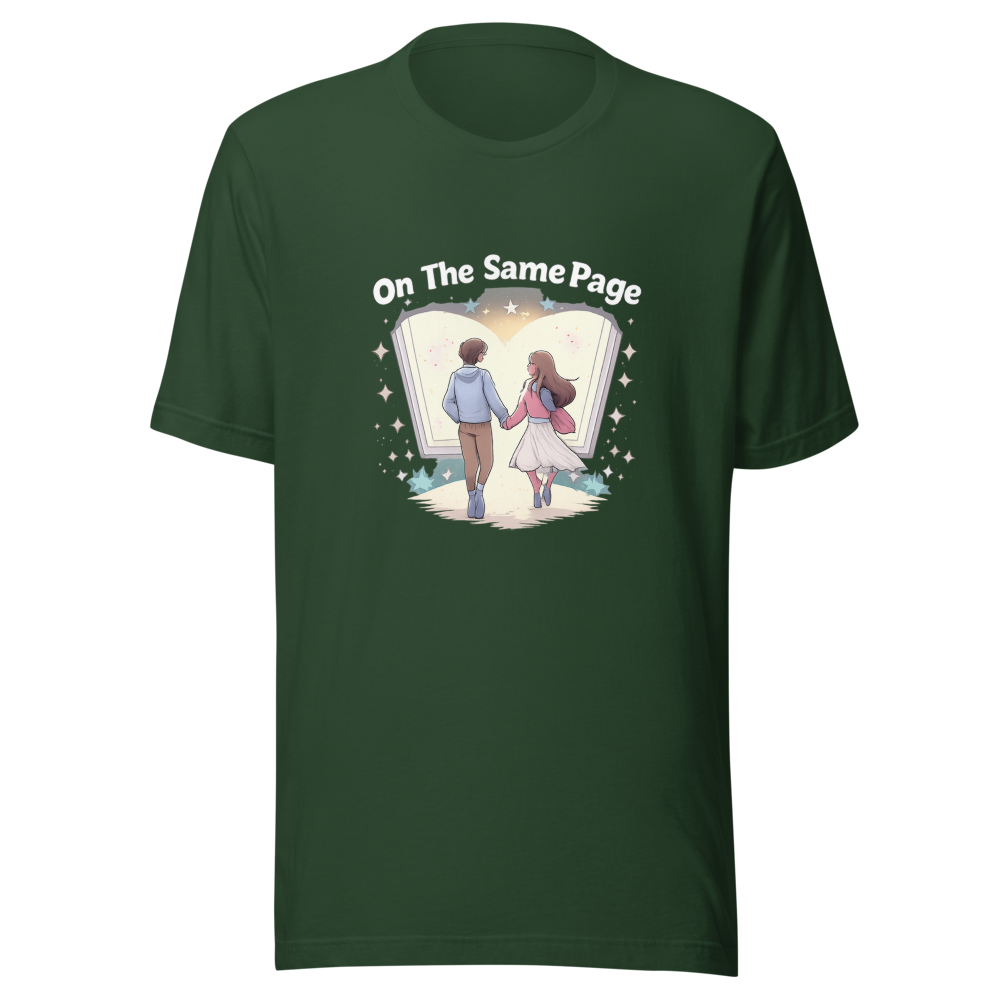 Same Page RomCom Married Couple T-Shirt - Image 7