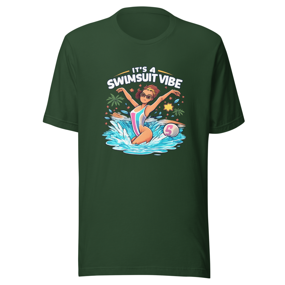 Stop Watching Porn Swimsuit Vibe Tee - Image 7