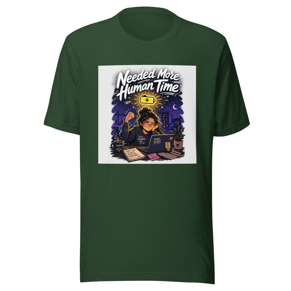 Human After Work Funny Quote T-Shirt - Image 7