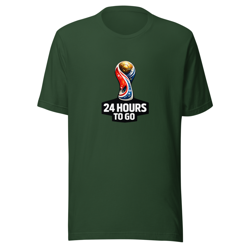 24 Hours To Go FIFA World Cup Countdown Tee - Image 7