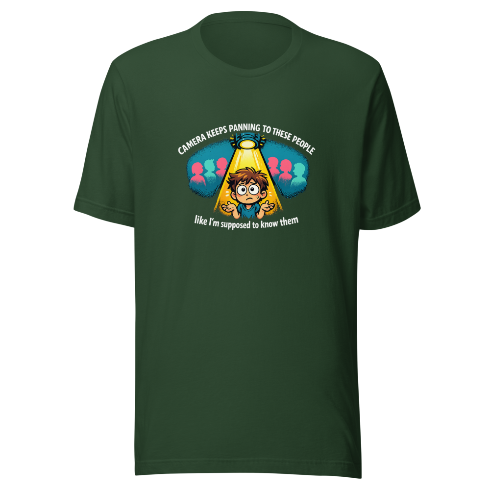 Camera Panning People Meme T-Shirt - Image 7