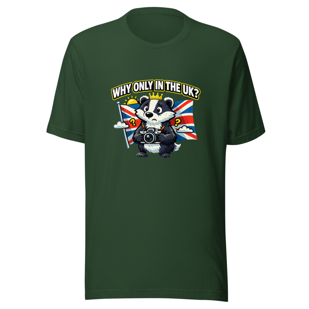 UK Photo Mystery Funny British Meme T-Shirt - Image 7