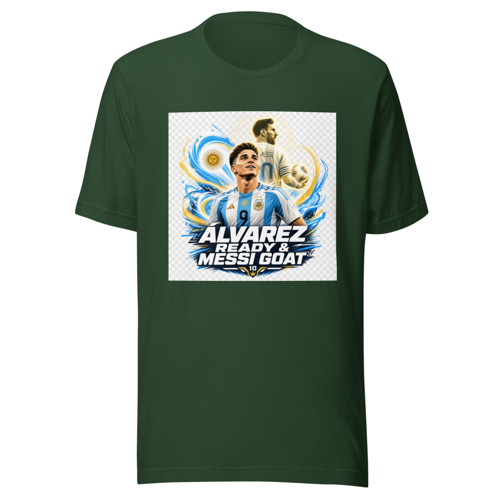 Julián Álvarez Ready & Messi GOAT Tee - Image 7