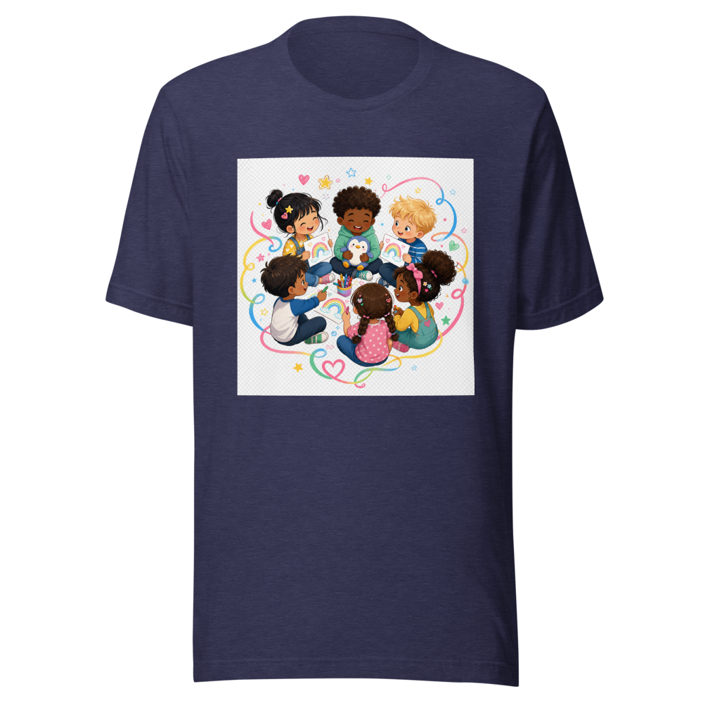 Kids Getting Along Painting Tee - Image 5