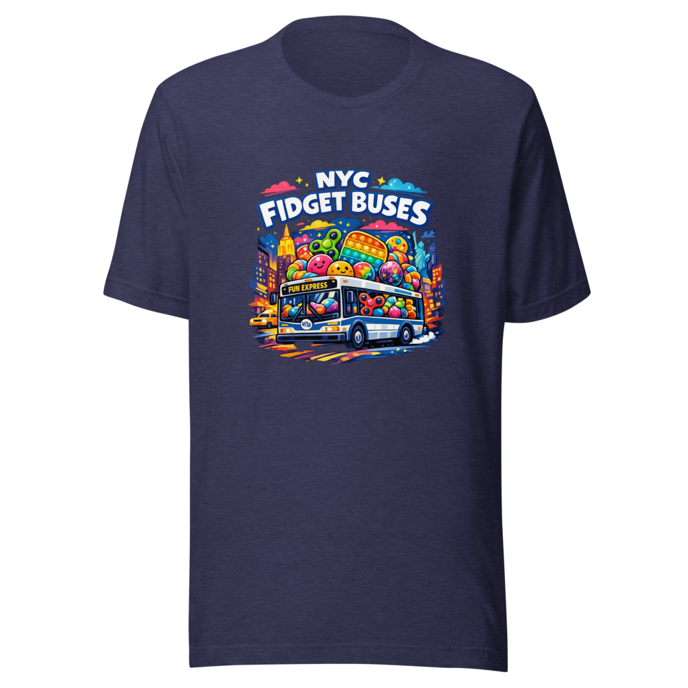 Fidget Buses NYC Viral Meme T-Shirt - Image 5