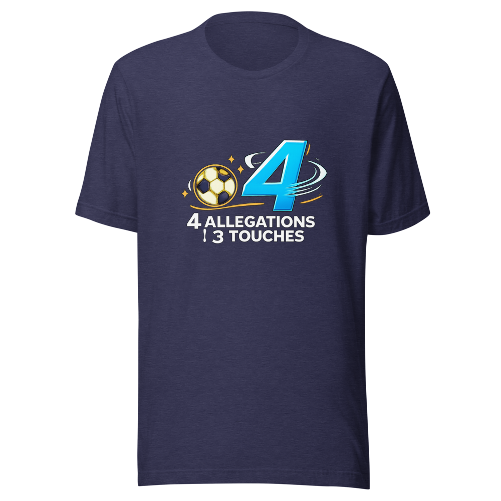 Ronaldo 4 Allegations vs 3 Touches Tee - Image 5