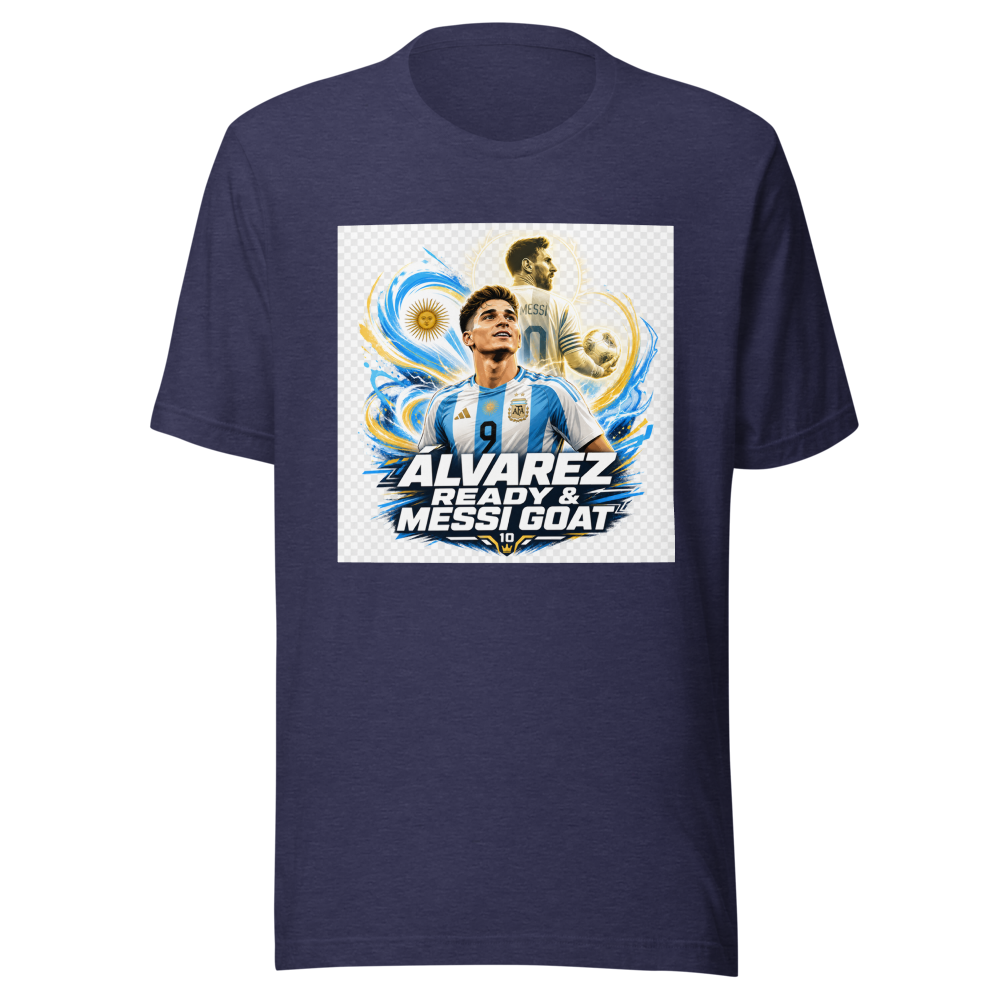 Julián Álvarez Ready & Messi GOAT Tee - Image 5