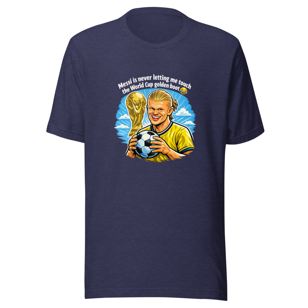 Haaland's Golden Boot Joke Tee - Image 5