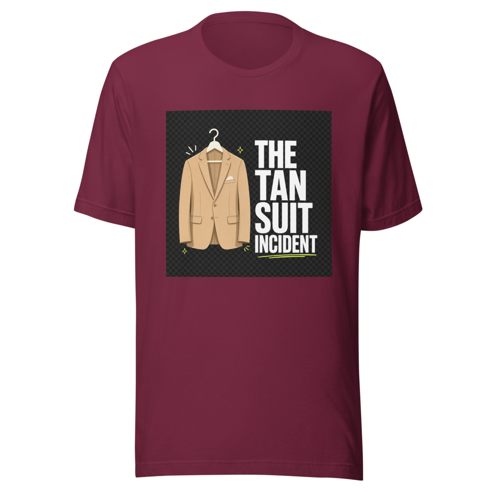 Obama Tan Suit Meme T-Shirt - Image 6