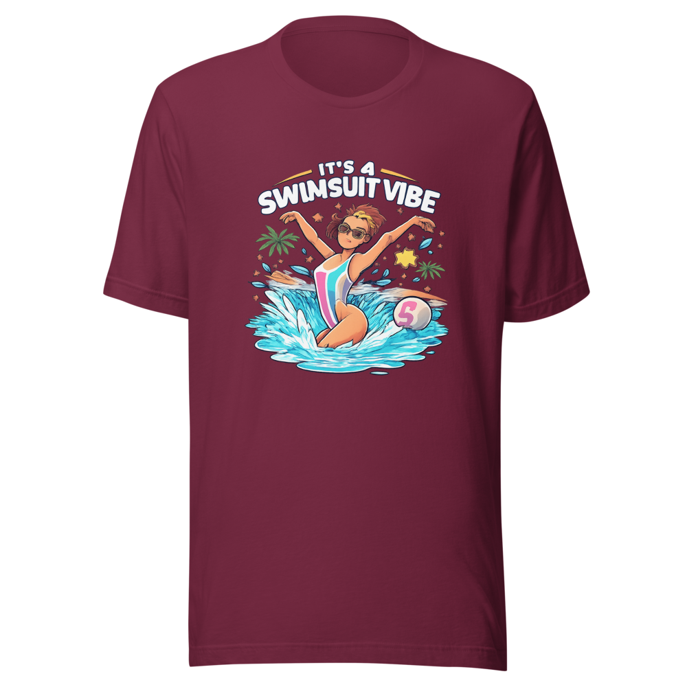 Stop Watching Porn Swimsuit Vibe Tee - Image 6