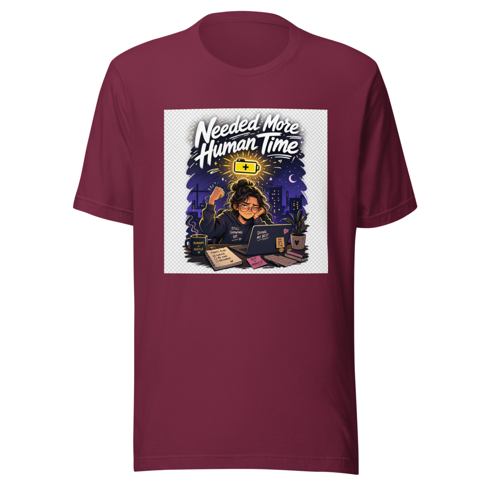 Human After Work Funny Quote T-Shirt - Image 6