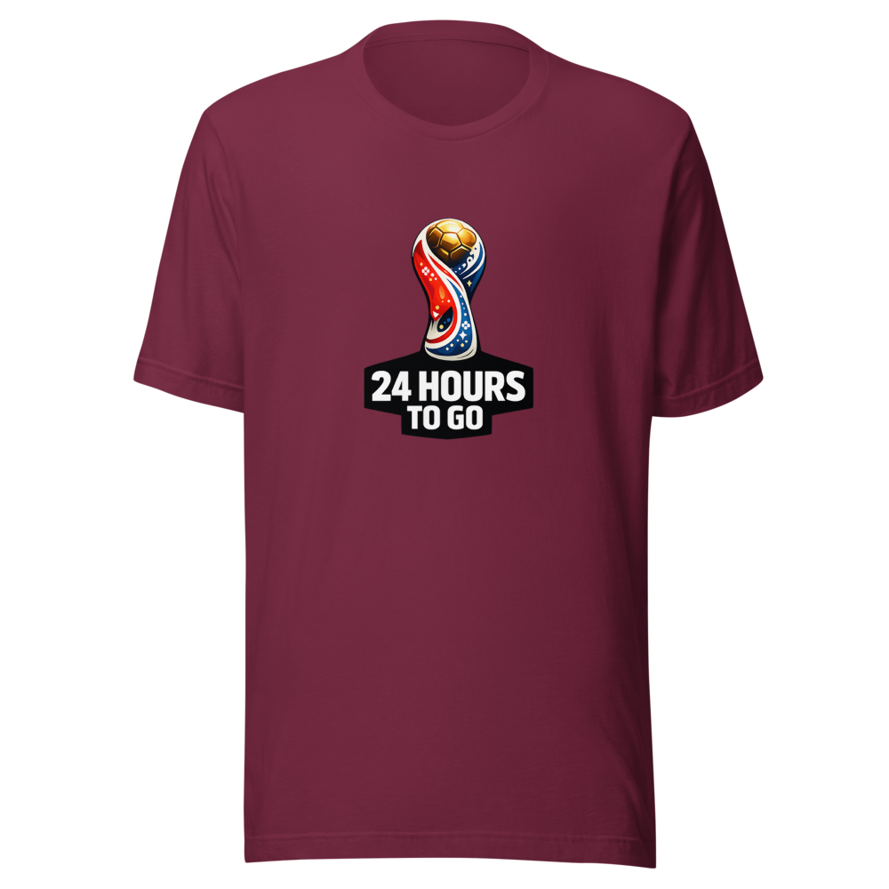 24 Hours To Go FIFA World Cup Countdown Tee - Image 6
