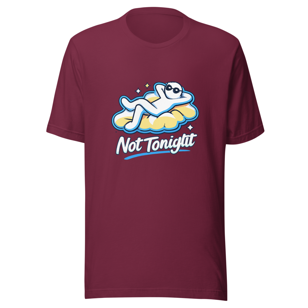 Not Tonight Funny Football Club Meme T-Shirt - Image 6
