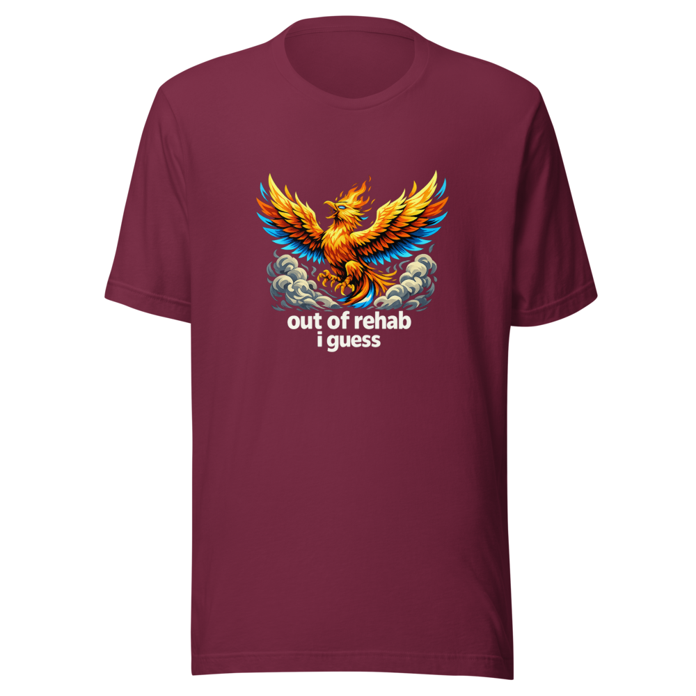 Out Of Rehab Guess I'm Back Viral Meme T-Shirt - Image 6