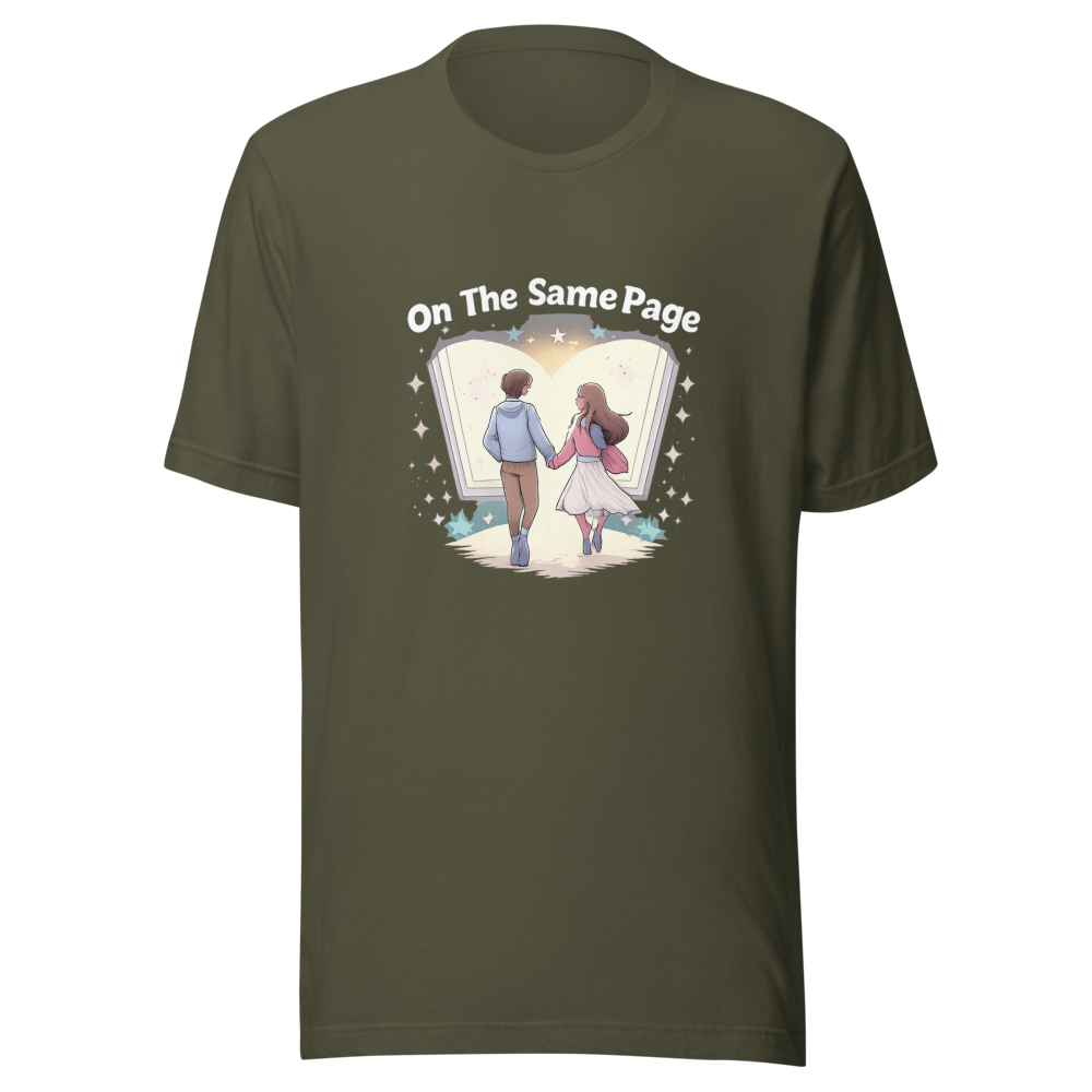 Same Page RomCom Married Couple T-Shirt - Image 10
