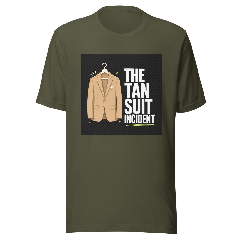 Obama Tan Suit Meme T-Shirt - Image 10