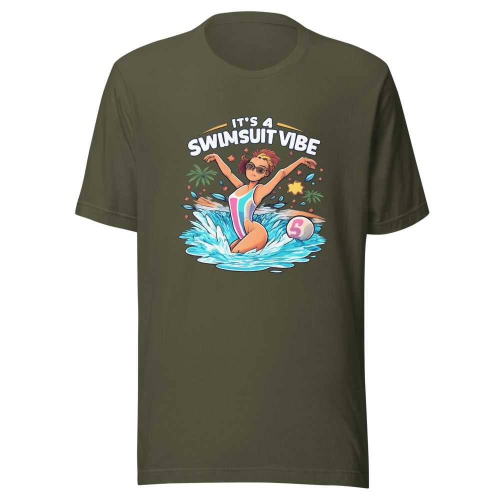 Stop Watching Porn Swimsuit Vibe Tee - Image 10