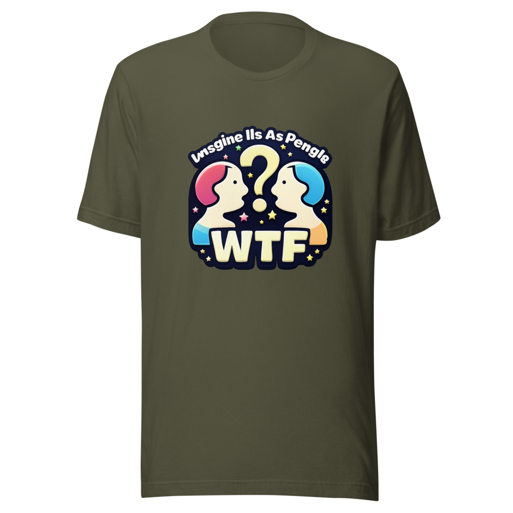 Imagine Us As People WTF Unisex T-Shirt - Image 10