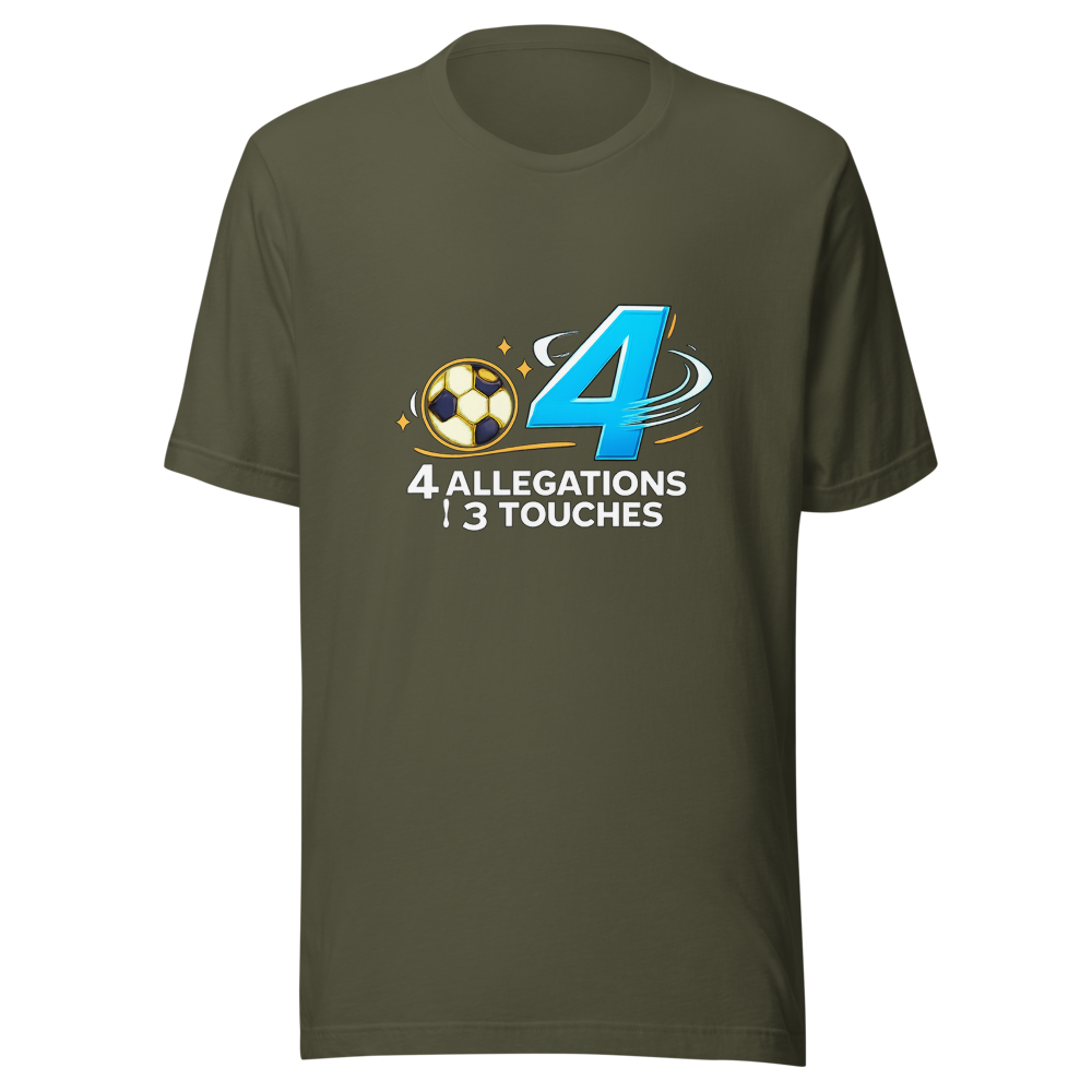 Ronaldo 4 Allegations vs 3 Touches Tee - Image 10