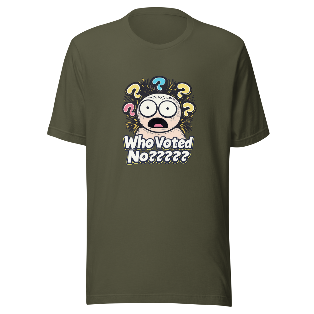 Who Voted No? Viral Meme T-Shirt - Image 10
