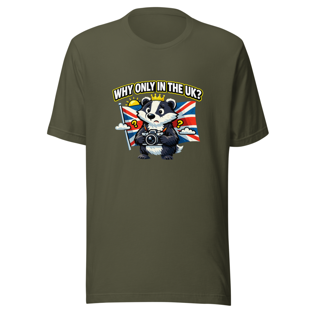 UK Photo Mystery Funny British Meme T-Shirt - Image 10