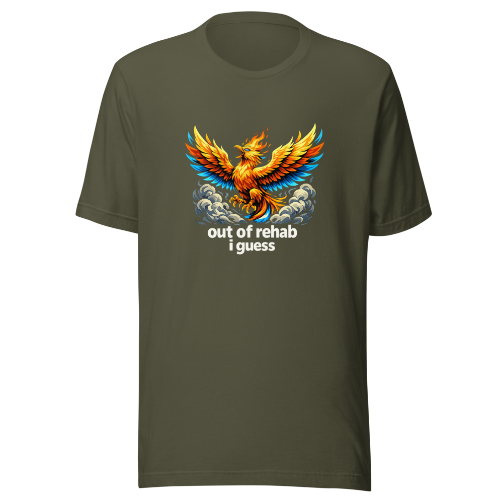 Out Of Rehab Guess I'm Back Viral Meme T-Shirt - Image 10