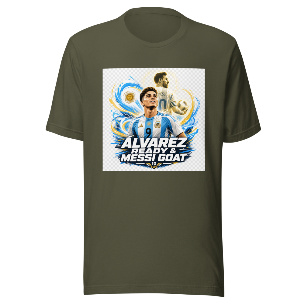 Julián Álvarez Ready & Messi GOAT Tee - Image 10