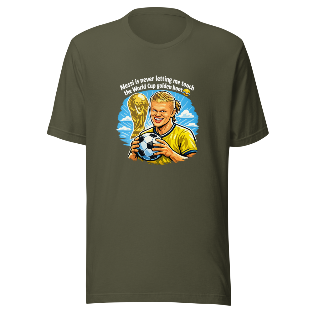 Haaland's Golden Boot Joke Tee - Image 10