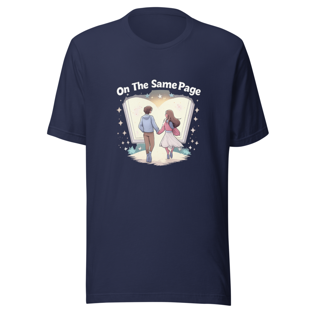 Same Page RomCom Married Couple T-Shirt - Image 4