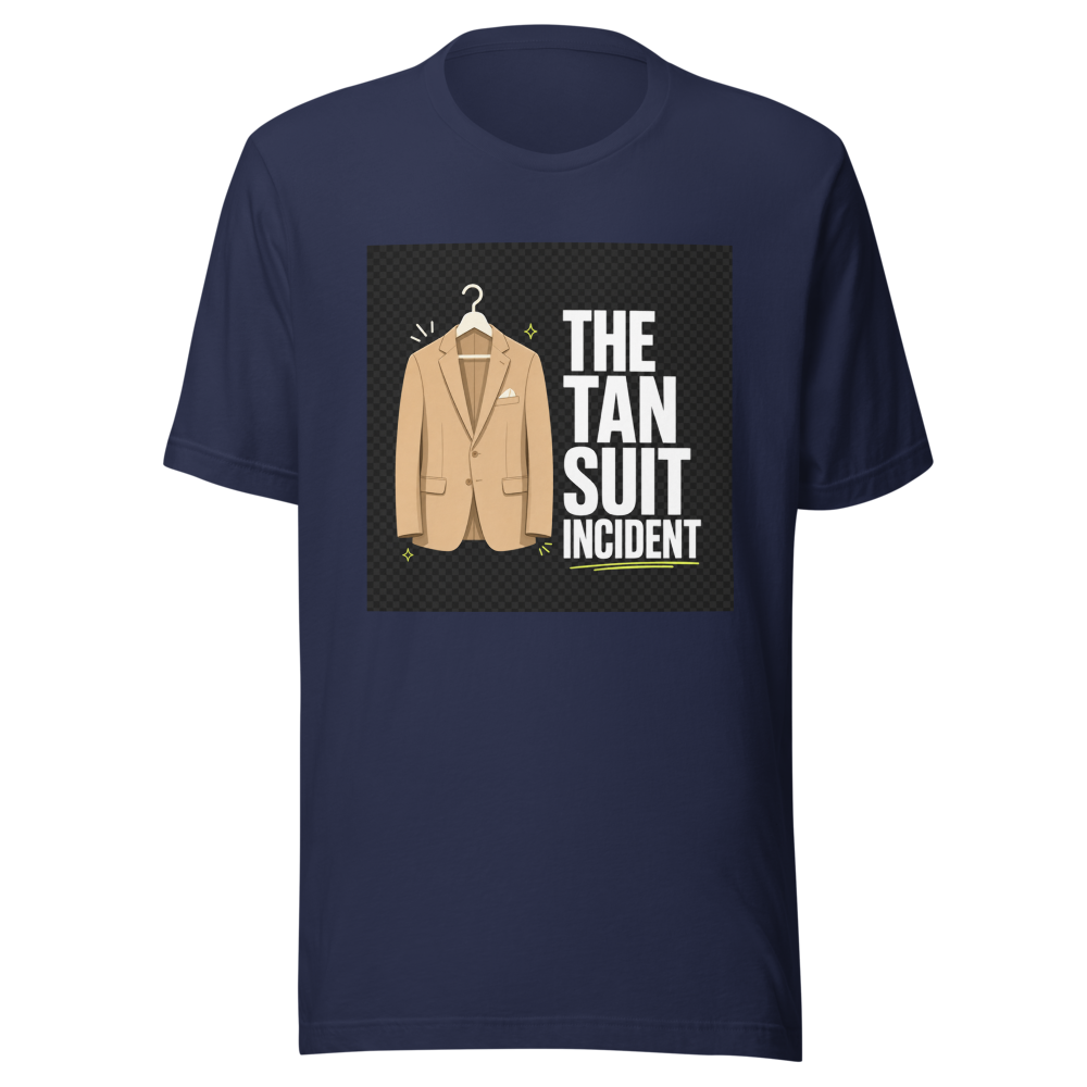 Obama Tan Suit Meme T-Shirt - Image 4