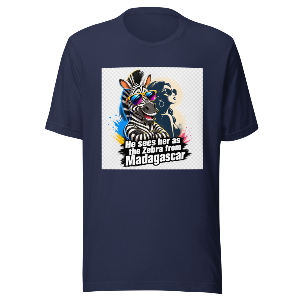 Rihanna Zebra Madagascar Meme T-Shirt - Image 4