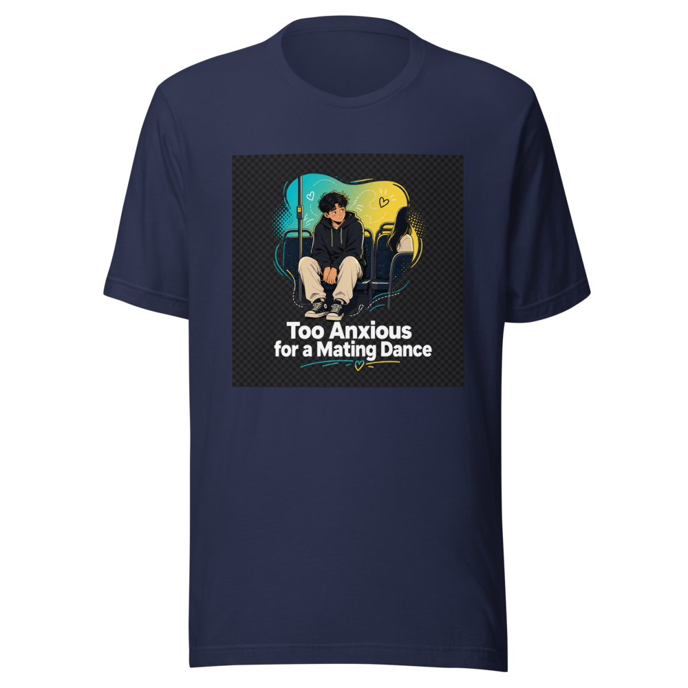 Anxious Gay Man Mating Dance Bus T-Shirt - Image 4