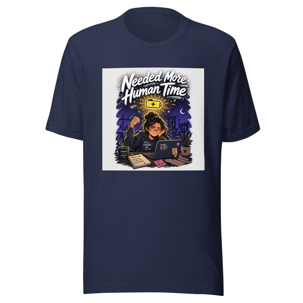 Human After Work Funny Quote T-Shirt - Image 4