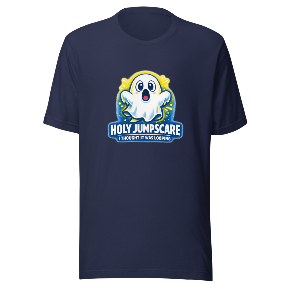 Holy Jumpscare Thought It Was Looping Tee - Image 4