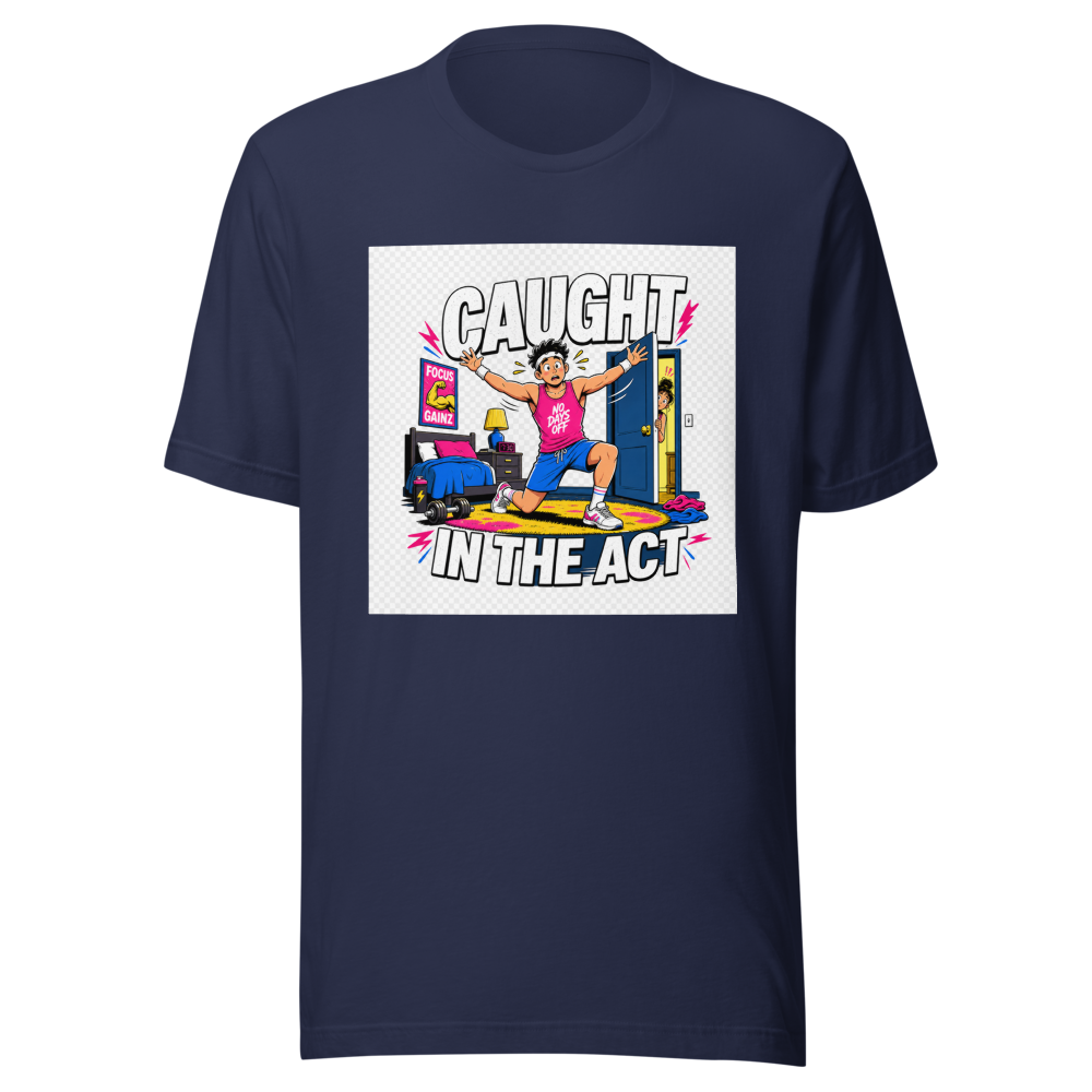 Caught In The Act Workout Room Tee - Image 4