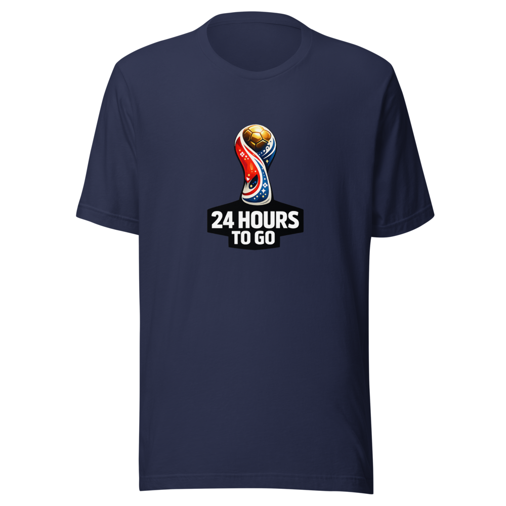 24 Hours To Go FIFA World Cup Countdown Tee - Image 4