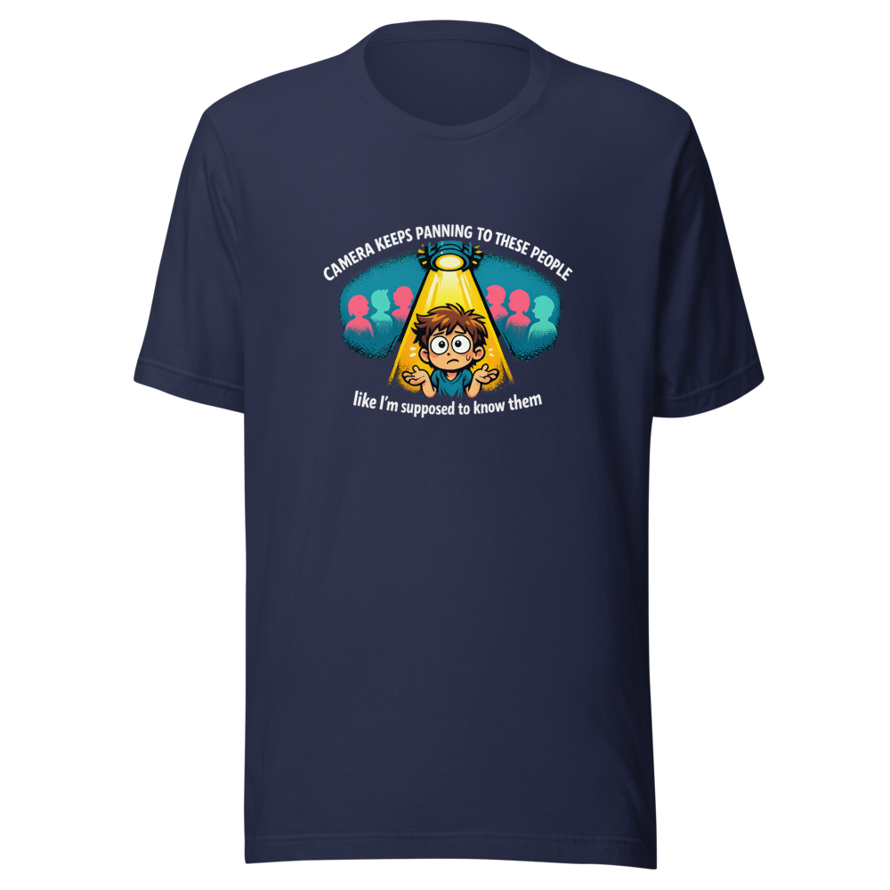 Camera Panning People Meme T-Shirt - Image 4