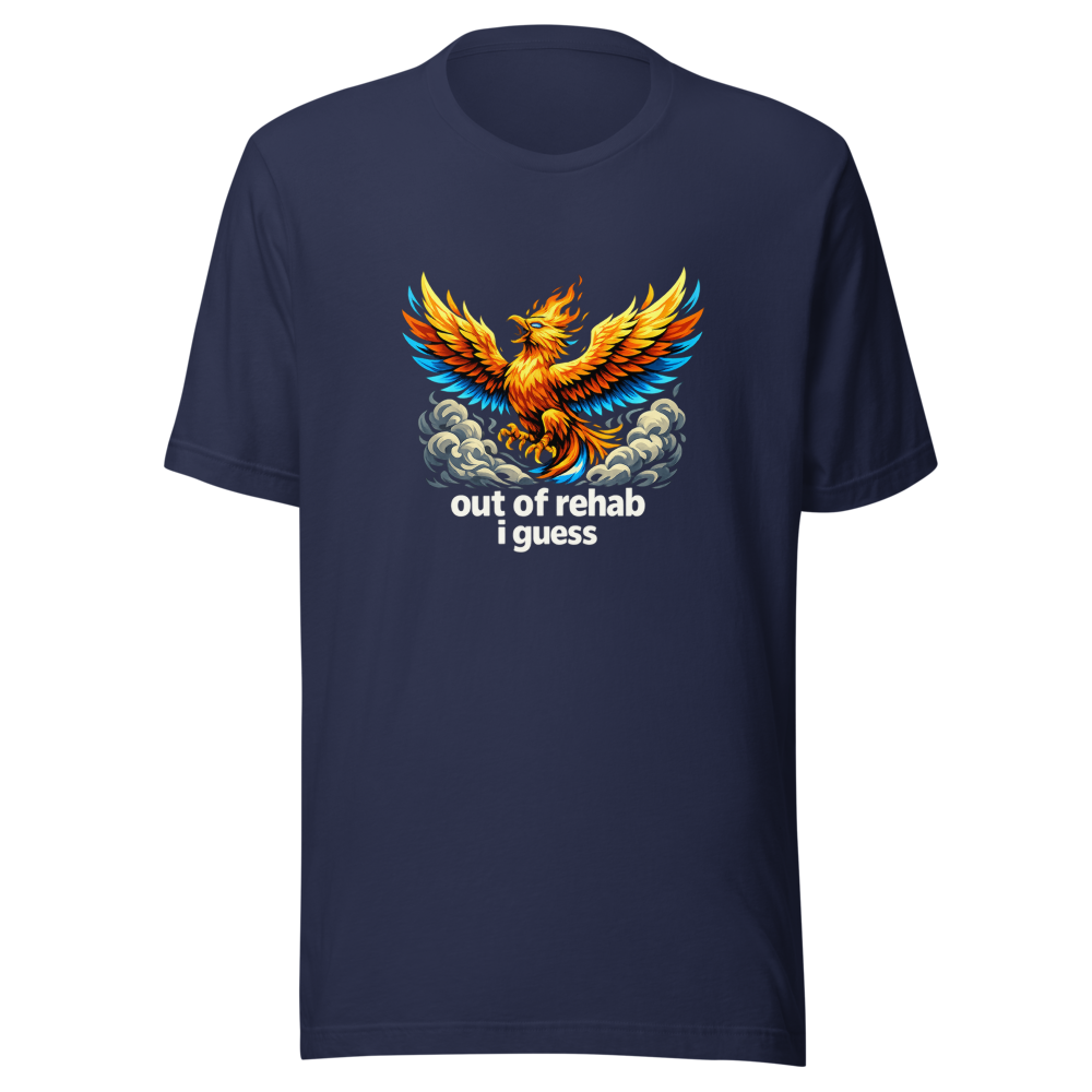 Out Of Rehab Guess I'm Back Viral Meme T-Shirt - Image 4