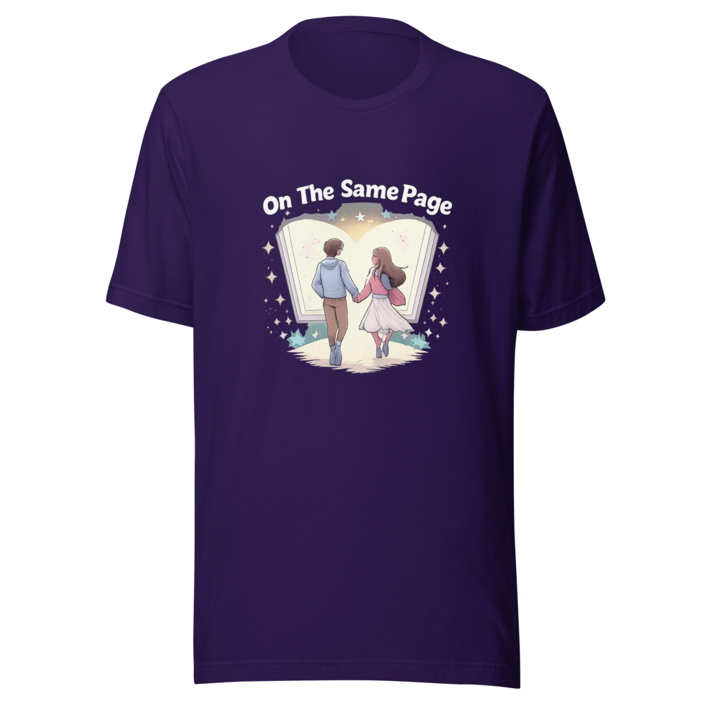 Same Page RomCom Married Couple T-Shirt - Image 3