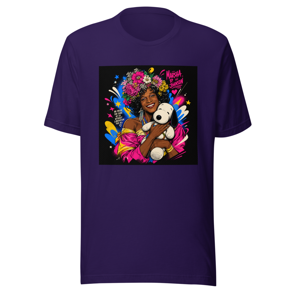Marsha P. Johnson & Snoopy Pride Doll Tee - Image 3
