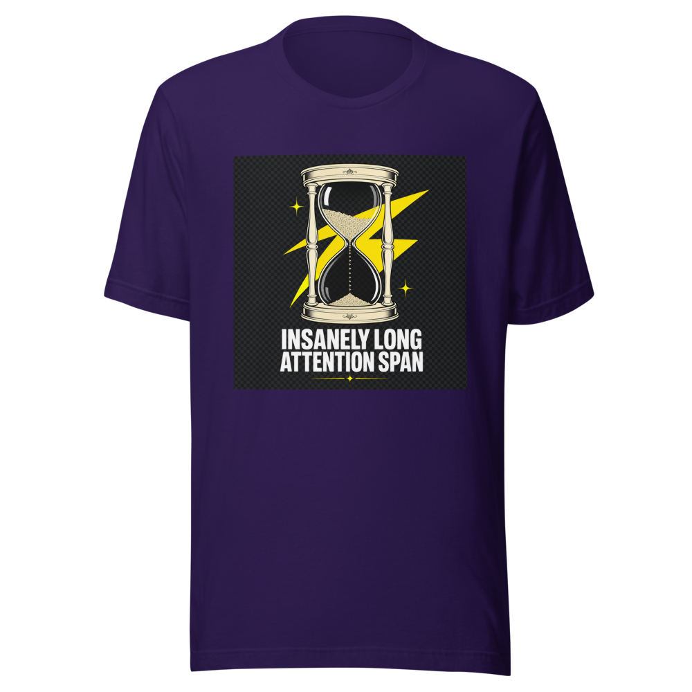 Long Attention Span TikTok Reels Meme Shirt - Image 3