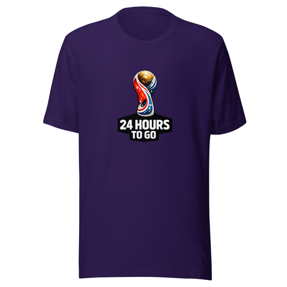 24 Hours To Go FIFA World Cup Countdown Tee - Image 3