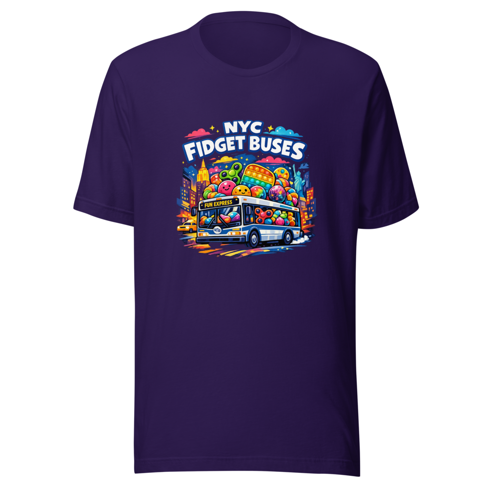 Fidget Buses NYC Viral Meme T-Shirt - Image 3