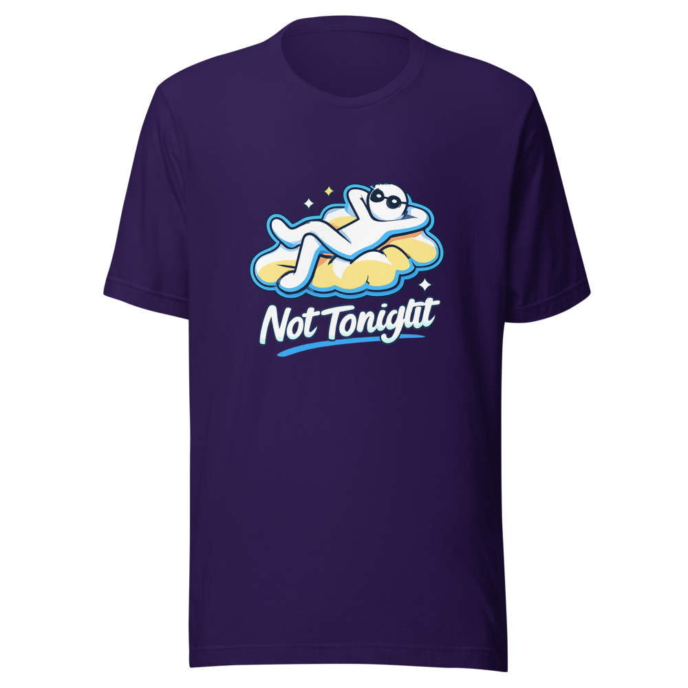 Not Tonight Funny Football Club Meme T-Shirt - Image 3