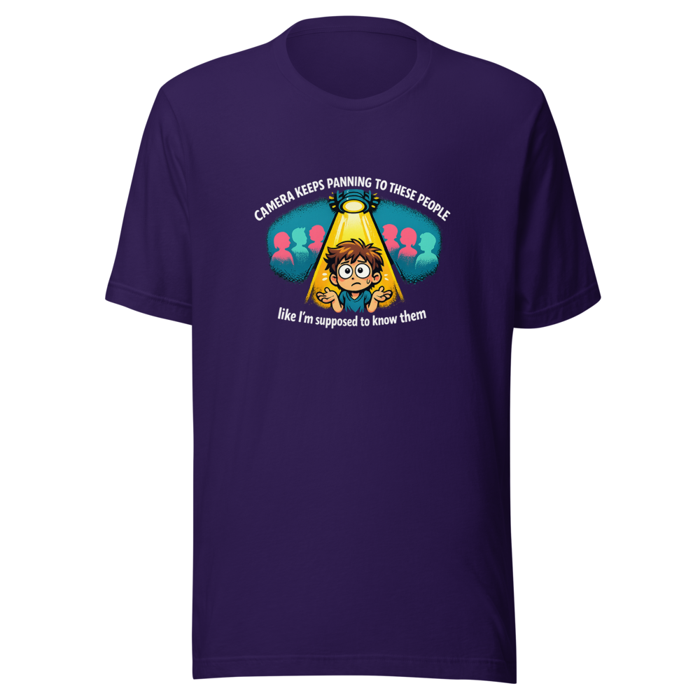 Camera Panning People Meme T-Shirt - Image 3