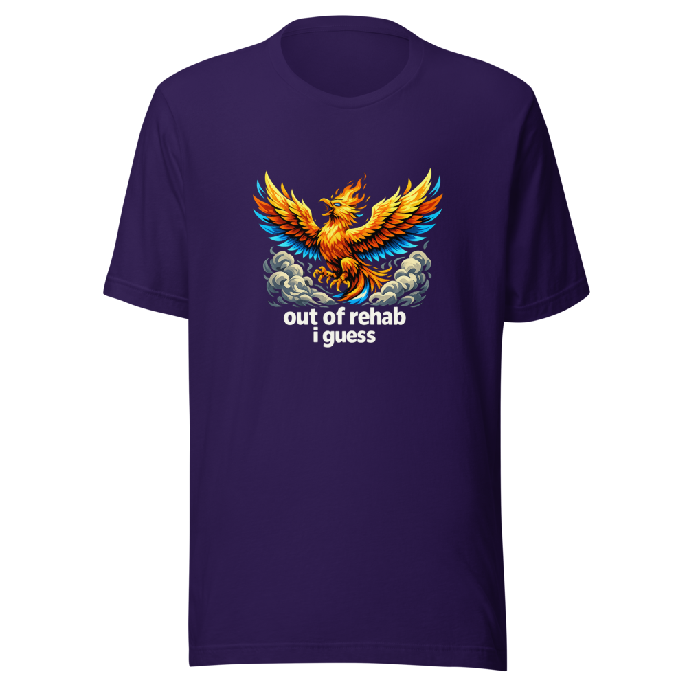 Out Of Rehab Guess I'm Back Viral Meme T-Shirt - Image 3