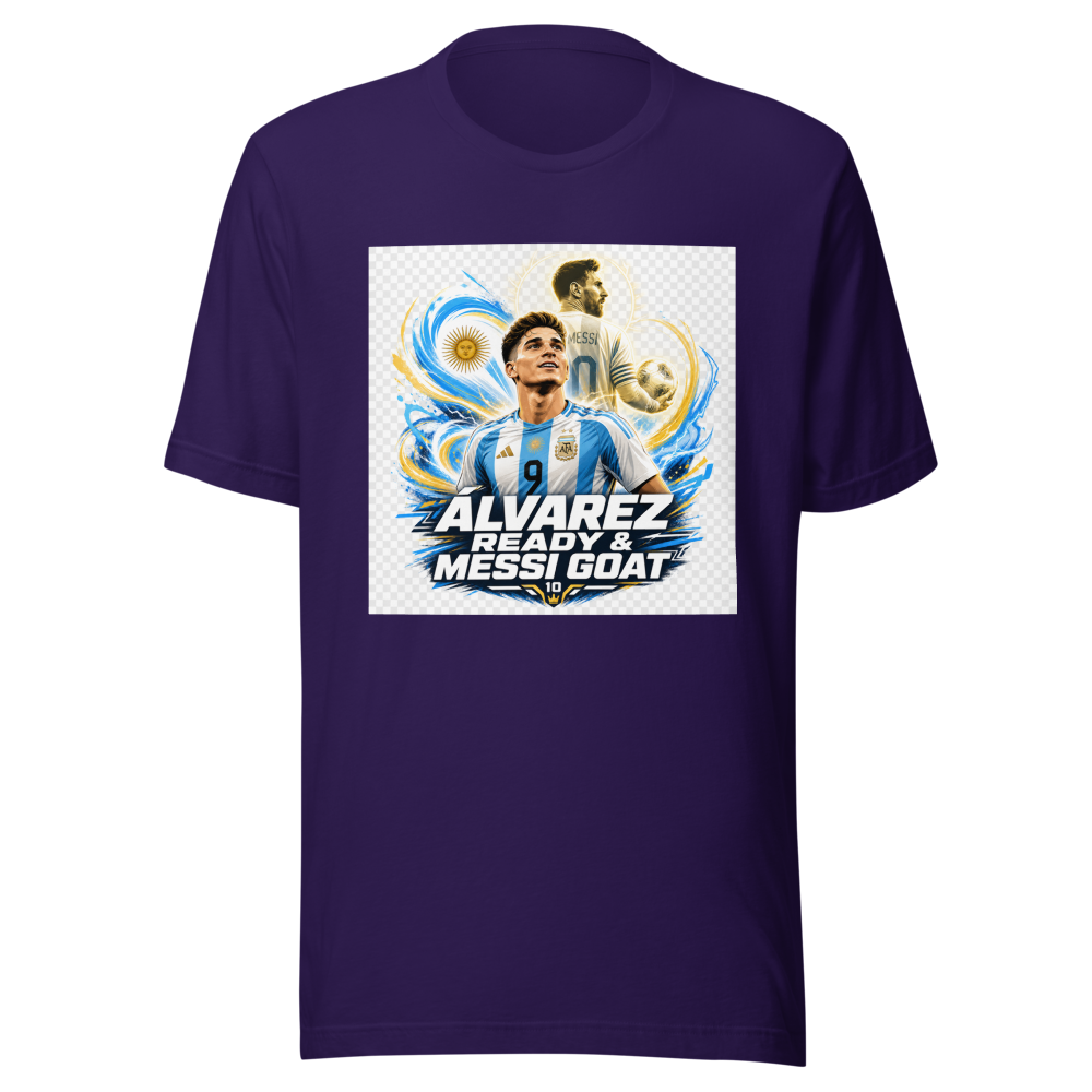 Julián Álvarez Ready & Messi GOAT Tee - Image 3