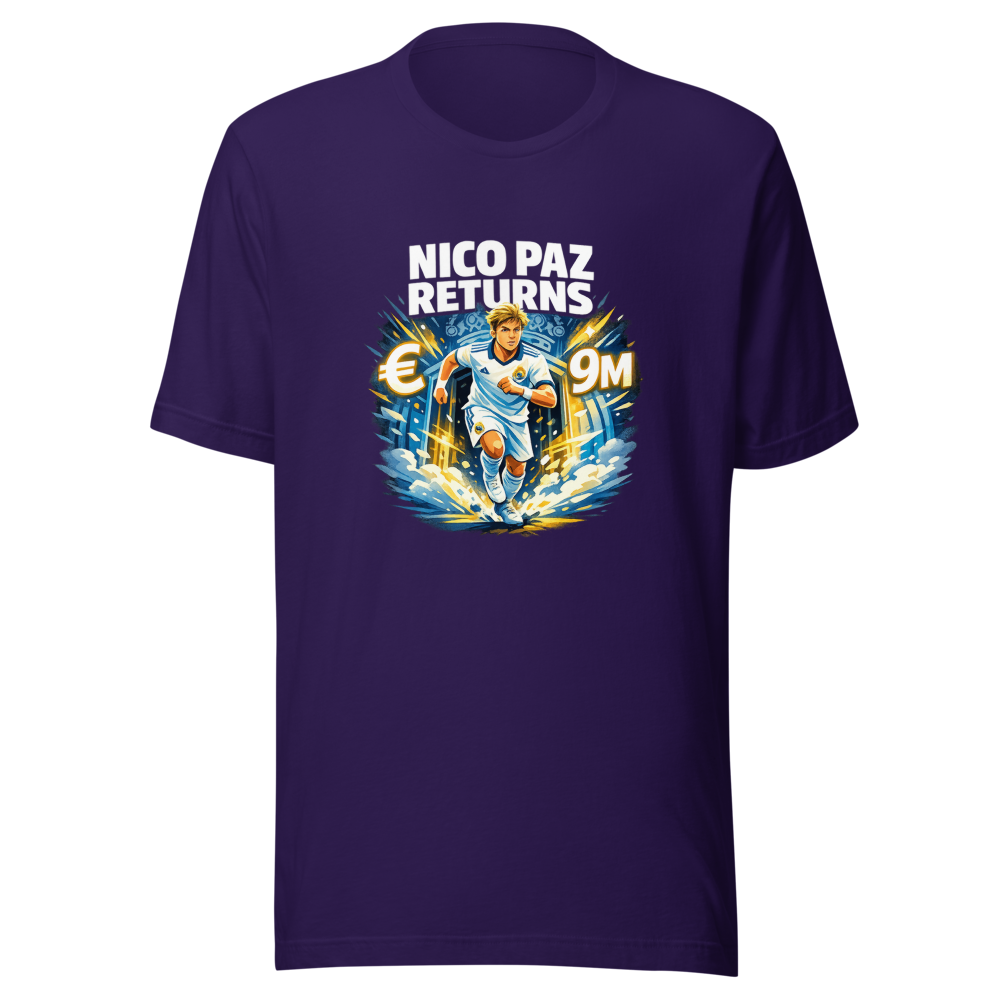 Nico Paz Returns: Real Madrid's Masterclass Tee - Image 3
